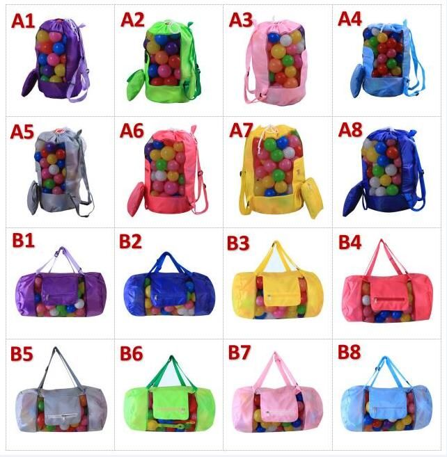 Free Shipping Dhl 2448cm Kids Sand Beach Treasures Toys Pouch Tote Mesh Childrens Storage Bag Beach Shells Pouch Tool Bag By0158