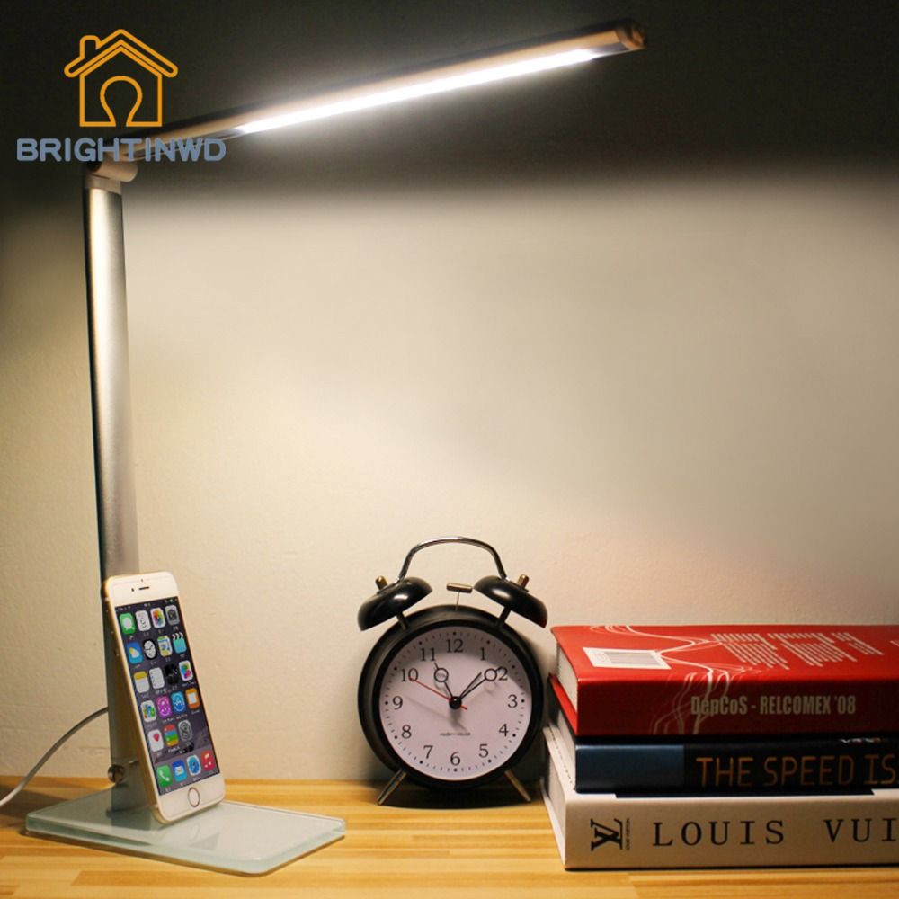 2019 Led Desk Lamp Glass Dimmer Eye Protection Adjule Colour 2019 Led Desk Lamp Glass Dimmer Eye Protection Adjule Colour Light Lampara Modern Table For Bedroom Office Work Lights From Alluring