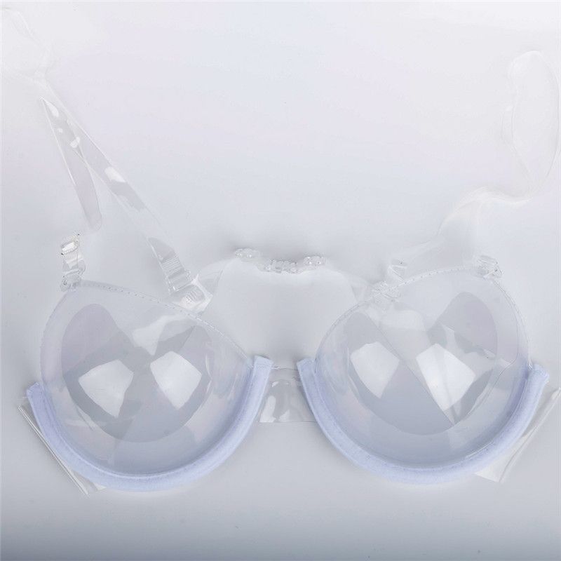 reggiseno plastica trasparente