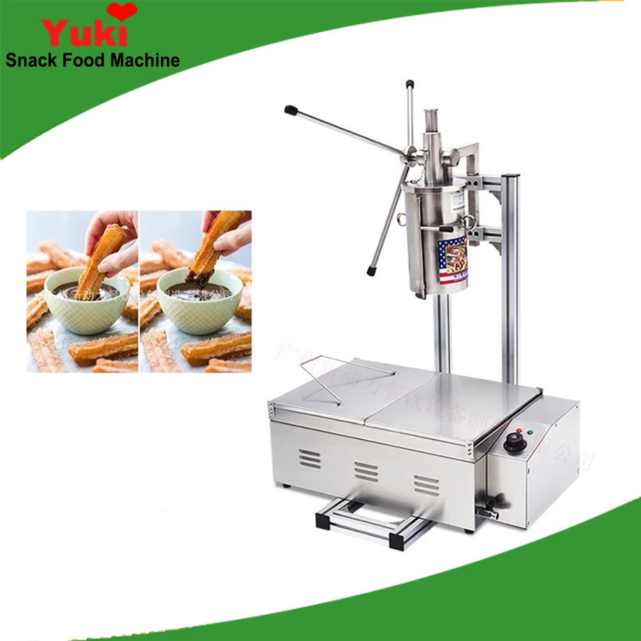 New Commercial 5l Manual Churros Machine With Fryer Np 8 Ual Machines For Females Best Potato Chips
