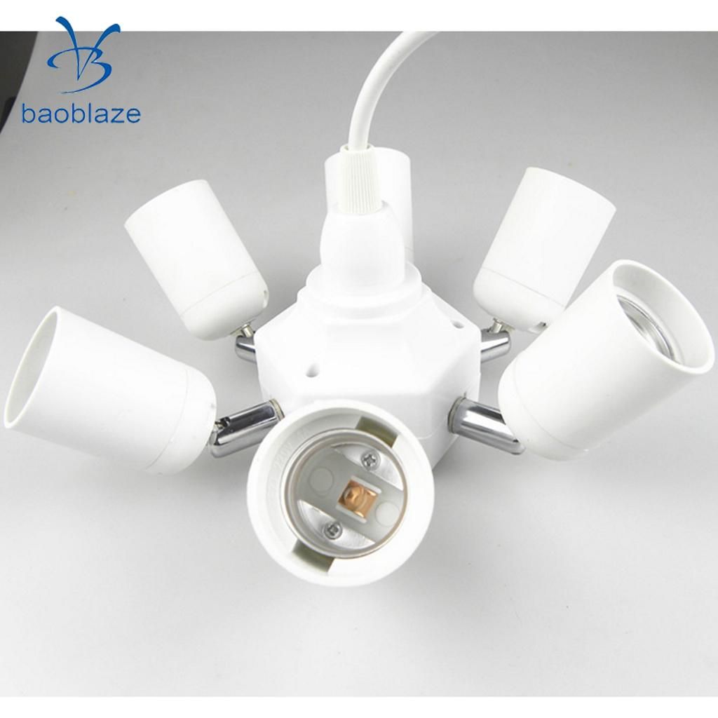 6 In1 E27 Ceiling Pendant Light Bulb Adapter Holder Socket Splitter 6 In1 E27 Ceiling Pendant Light Bulb Adapter Holder Socket Splitter Hanging Lamp With 42 62 Piece On