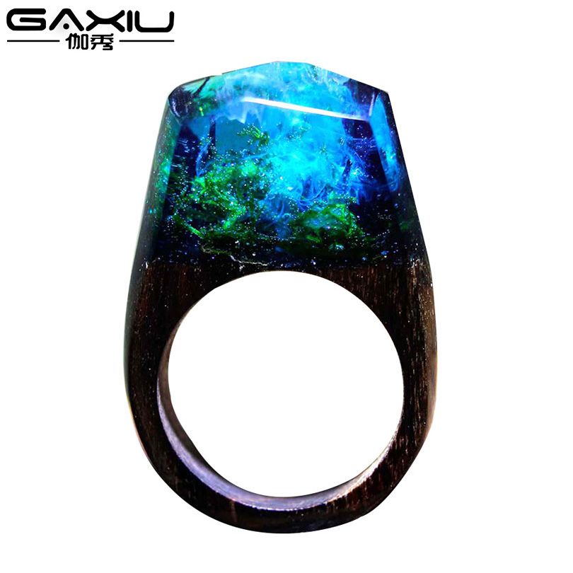 wood resin ring for