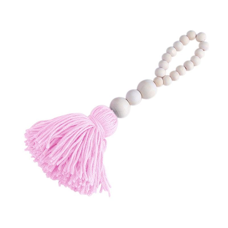 tassel kids wooden beads