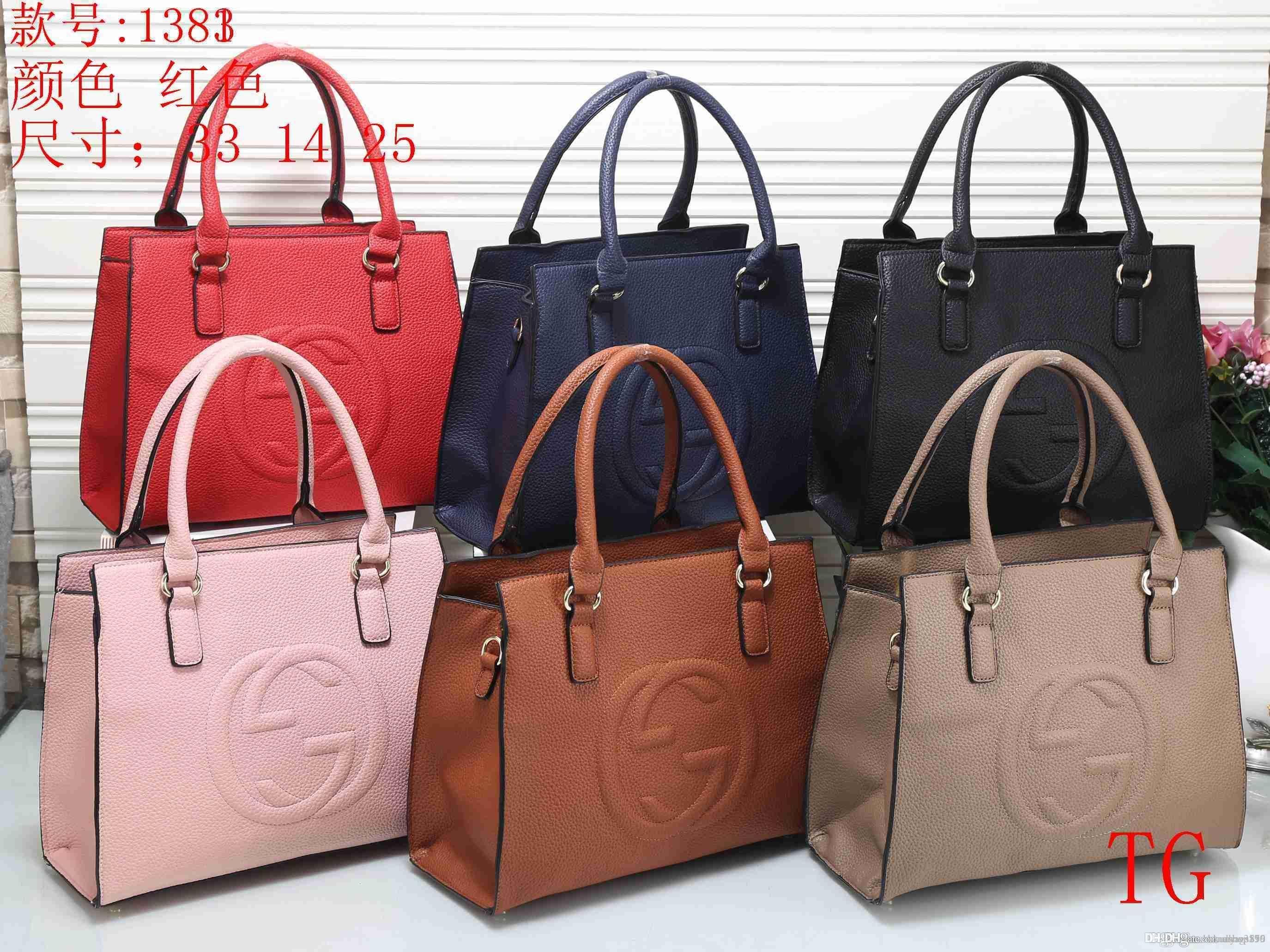 2019 Famous Brand Bags Women PU Leather Handbags Famous Designer Brand