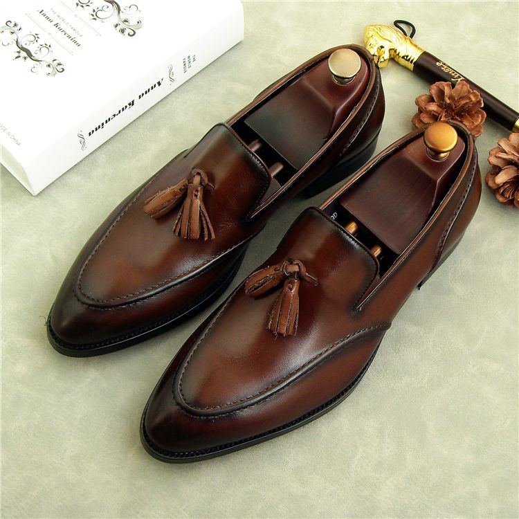 Mens Leather Tassel Loafers For Sale