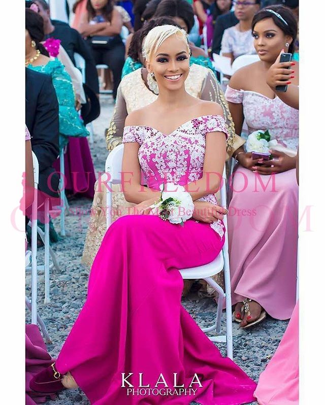 fuchsia and white dress