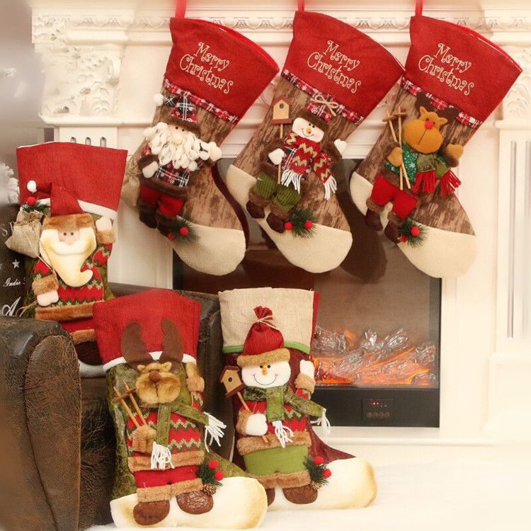 45cm xmas christmas stockings decorations big size stocking holders gift bags cute deer snowman santa 3d hanging kids toys christmas ornament top toys for - Big Christmas Stockings 45cm xmas christmas stockings decorations big size stocking holders gift bags cute deer snowman santa 3d hanging kids toys christmas ornament top toys for - Big Christmas Stockings