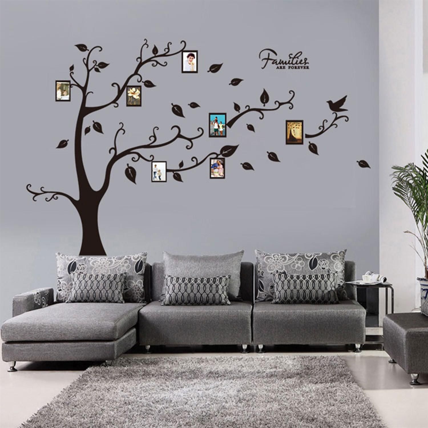 Colorful DIY Photo Frame Tree Of Life Wallpaper Stickers ...
