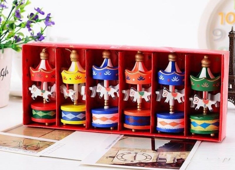 vintage wood carousel horse christmas tree pendant hanging ornaments romatic wedding birthday hen party decor kids toy favors with gift box christmas yard - Christmas Horse Yard Decorations vintage wood carousel horse christmas tree pendant hanging ornaments romatic wedding birthday hen party decor kids toy favors with gift box christmas yard - Christmas Horse Yard Decorations