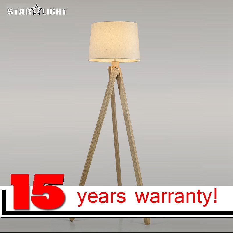 Wooden Floor Lamp Industrial Lighting Fixtures For Home Decoration House Retro Atmosphere Tripod Attic