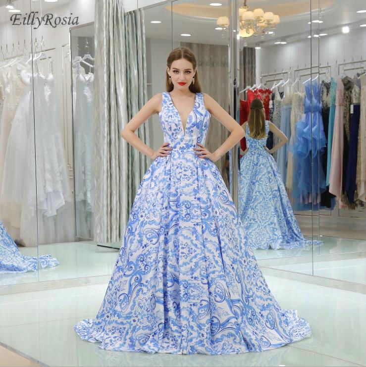 Unique Print Prom Dresses