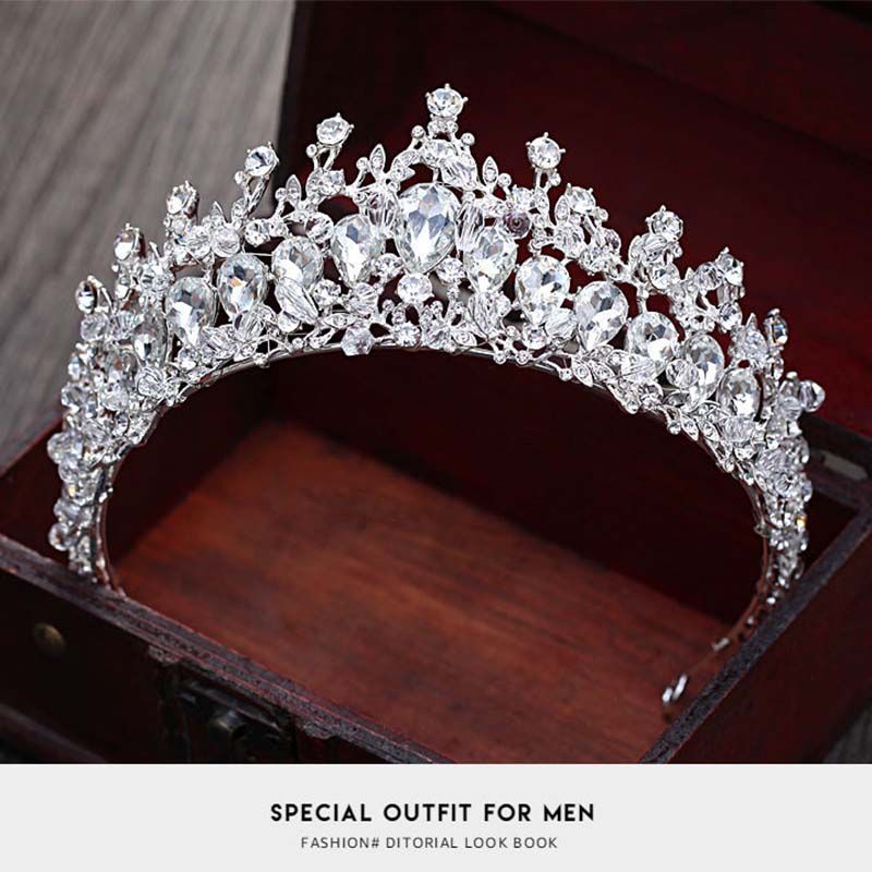 2019 New Wedding Crown Tiaras For Women Flower Bride Crystal Tiaras