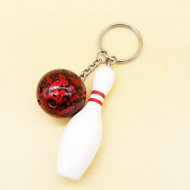 2021 Bowling Pin Key Chains Bowling Pin Sports Goods Keychain New