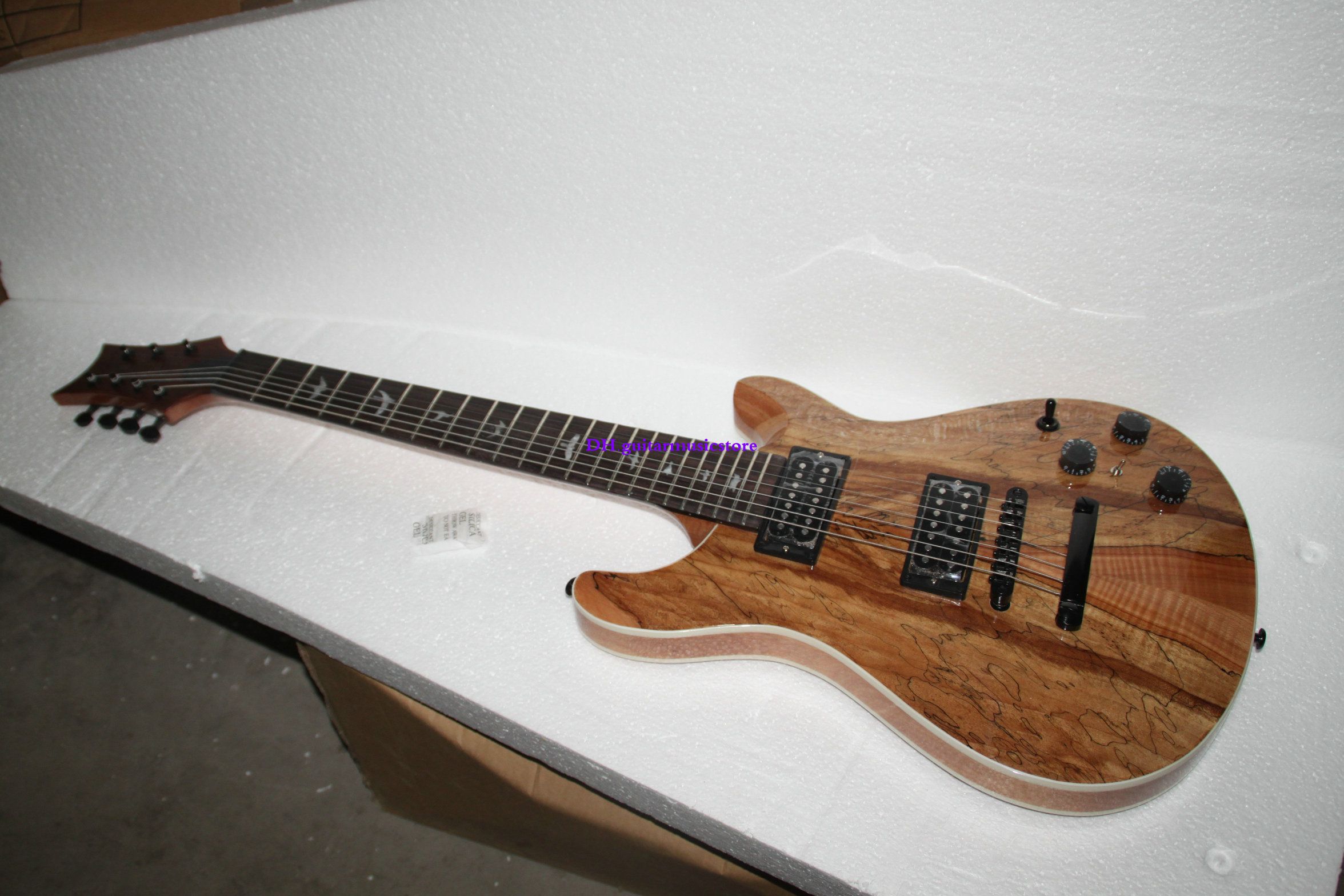 Top Quality Custom Shop Brown Standard Electric Guitar,7 Strings