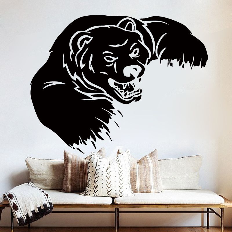 grizzly bear wall decal home decor vinyl sticker wild animals