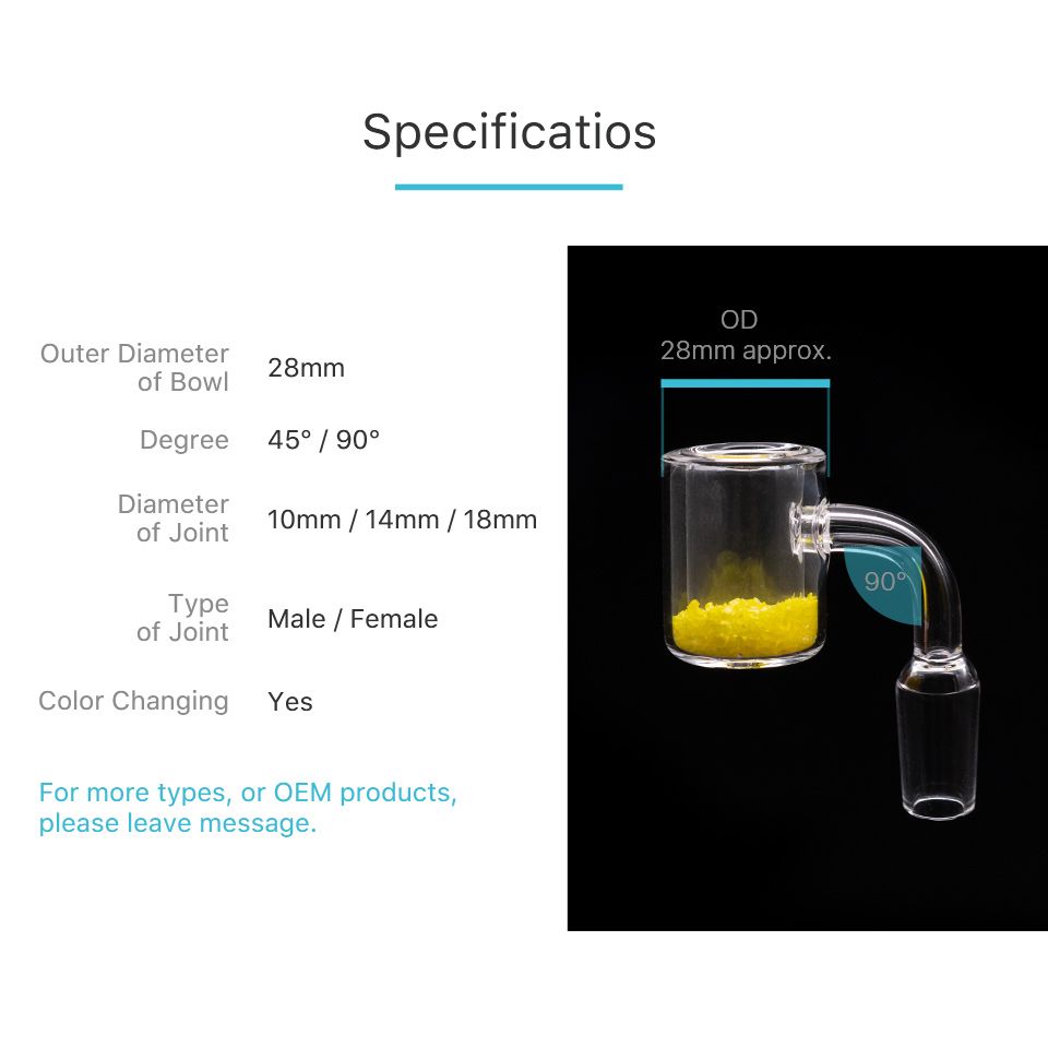 2019 28mm Od Xxl Quartz Thermochromic Bucket Domeless Thermal Banger