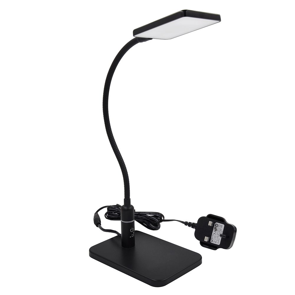2018 Touch Dimmable Black Led Desk Lamp Flexible Metal Table 2018 Touch Dimmable Black Led Desk Lamp Flexible Metal Table Reading Light Bedside Energy Saving 5w Eye Care Daylight Lighting From Enuotek