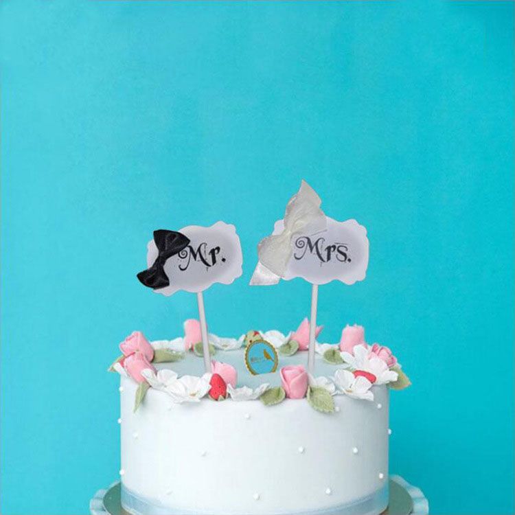Cake Flags Cupcake Cake Topper Mr Mrs Toppers Love Bride Kids