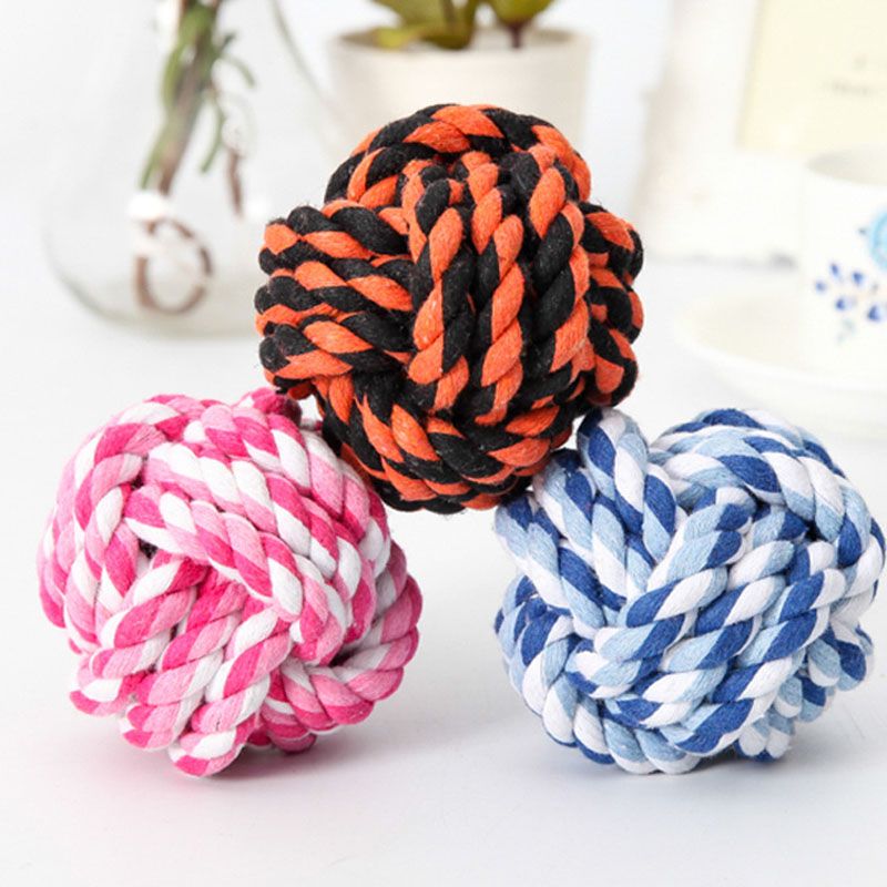 wool ball dog toy