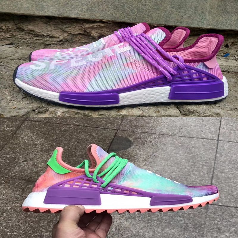 human race shoes purple