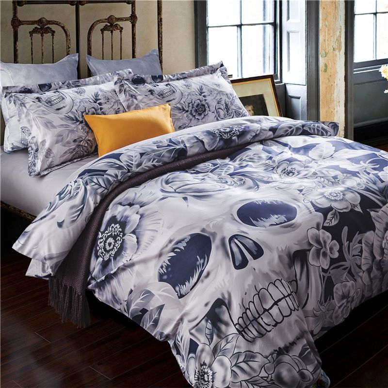 60s Hd Digital Quality Bedding Set Queen King Size Bed Sheet 60s Hd Digital Quality Bedding Set Queen King Size Bed Sheet Linen Cool Idea Unique Skull 100 Cotton Duvet Cover Sets Zebra Print