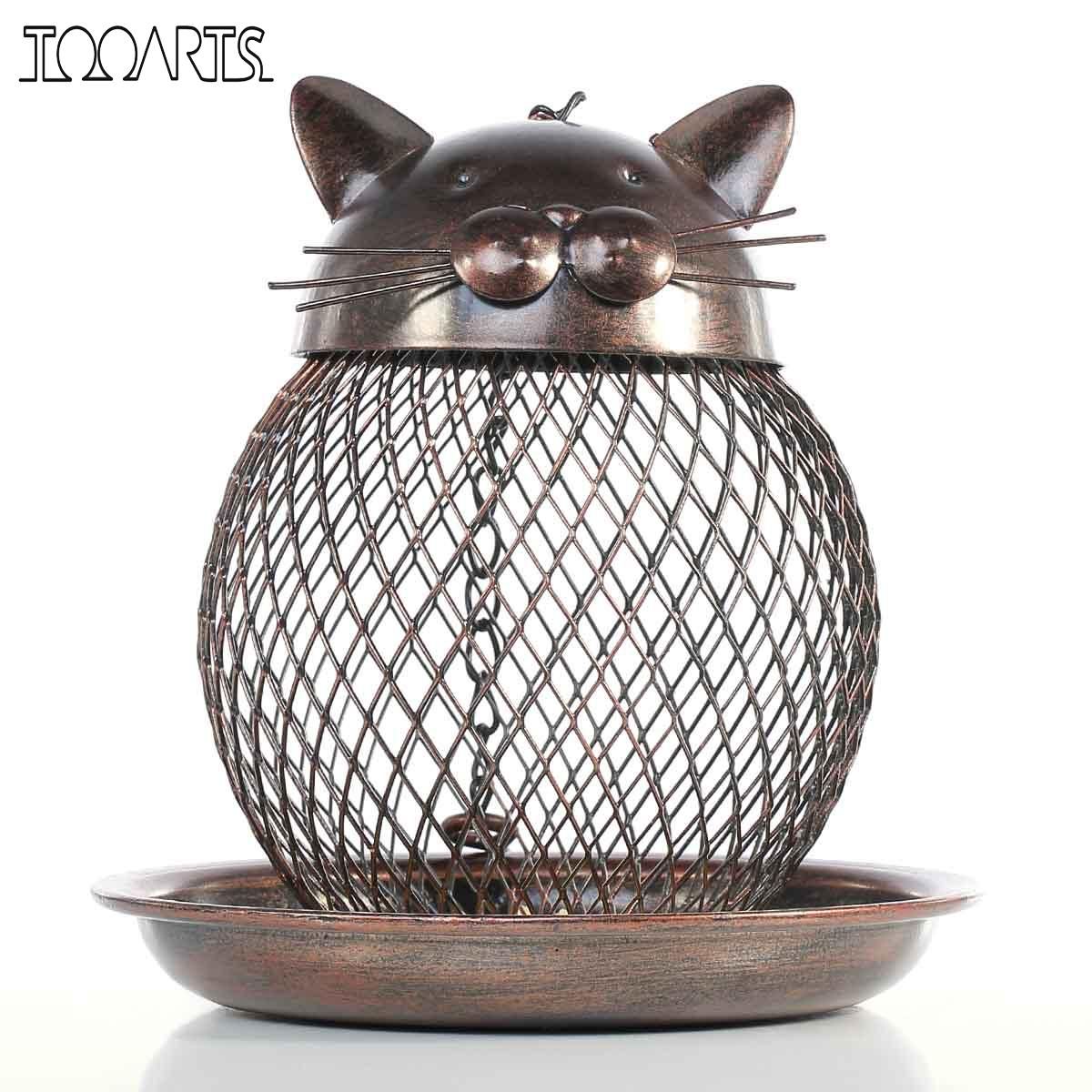 2019 Tooarts Cat Shaped Bird Feeder Cat Shaped Vintage Handmade