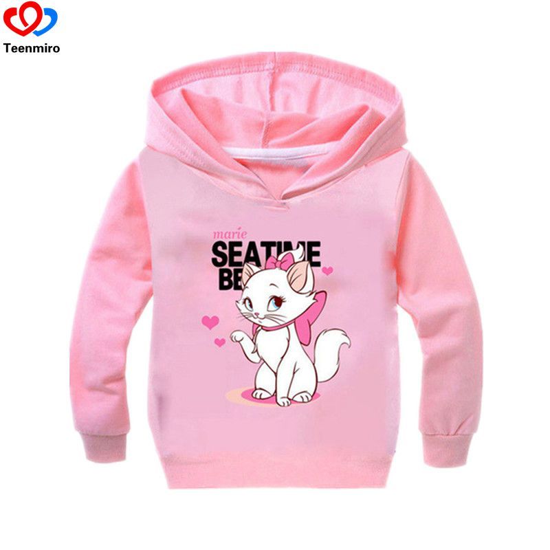 Unisex  2PC Outfit Sets Sport Style Cat Pullover Hoodie Size 1-4 years Old 
