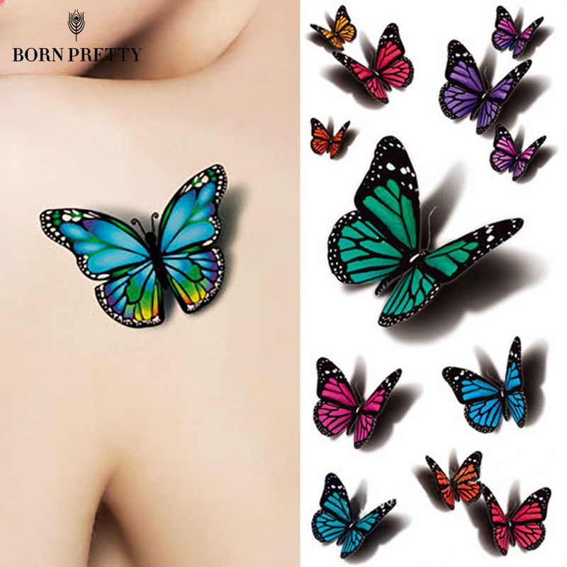 Tatuajes De Tatuajes De Mariposas 3d Tatuajes De Arte Corporal