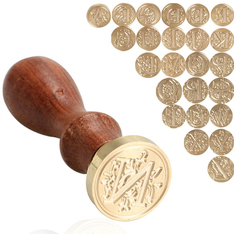 sealing wax classic initial wax seal stamp alphabet 26 letter a z