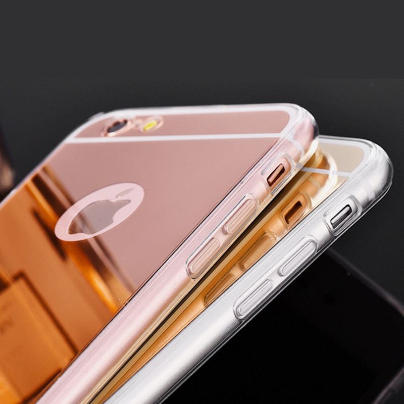 Caja Del Teléfono Espejo Suave Para Iphone X 6s 7 8 Plus Samsung Galaxy Note 8 S7 Edge S8 Plus Funda Tpu Galvanoplastia Cubierta Trasera Shell Por Xinksd 1 83 Es Dhgate Com