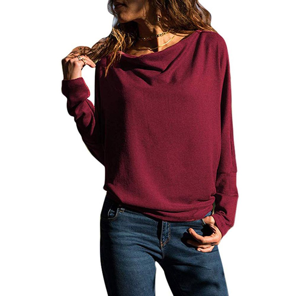 Compra ISHOWTIENDA Blusa Para Mujer Otoño Invierno Ropa Casual Manga Larga  Jerseys Camisas Loose Fit Tops Blusas Tunique Femme Roupas Barato | Entrega  Rápida Y Calidad | Es.Dhgate