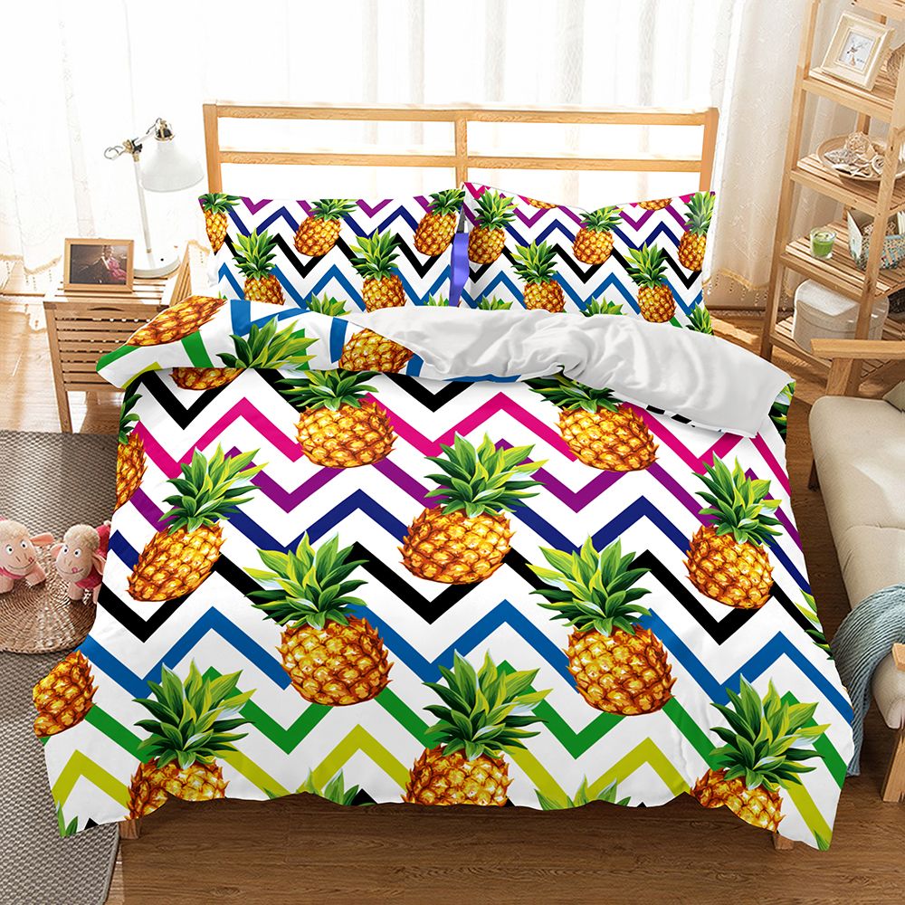 2019 Art Fruit Pineapple Bedding Sets Quilt Duvet Cover Pillowcases 2019 Art Fruit Pineapple Bedding Sets Quilt Duvet Cover Pillowcases Twin Full Queen King All Size From Molahome 36 19 Dhgate Com