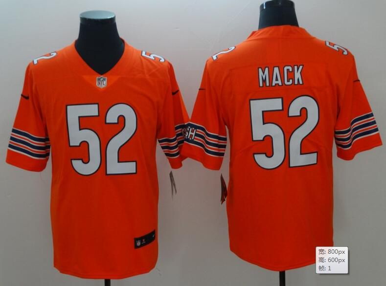 men's chicago bears khalil mack nike navy throwback game jersey