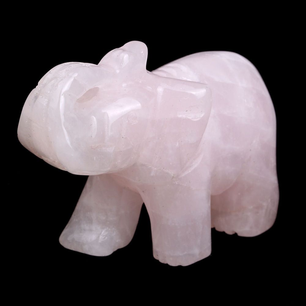 quartz elephant figurines