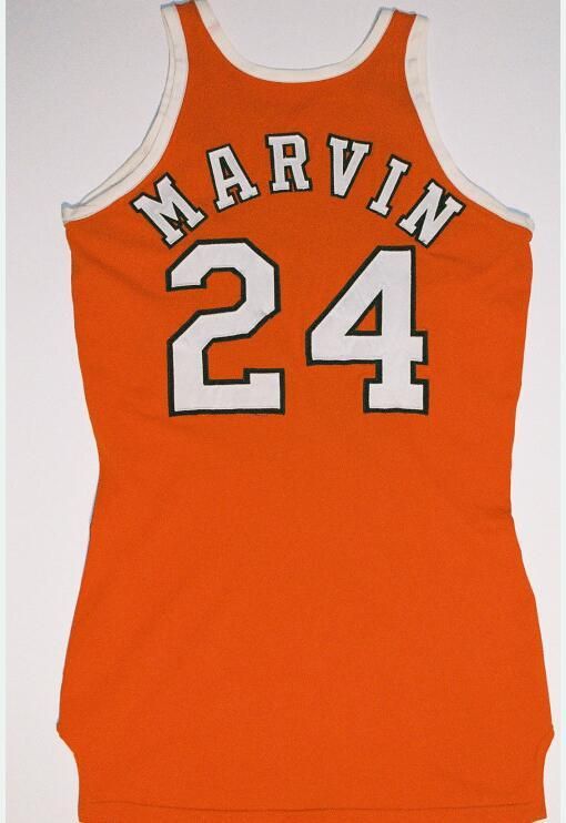 Marvin Barnes 24 Spirit Of St Louis Aba Basketball Jersey Orange