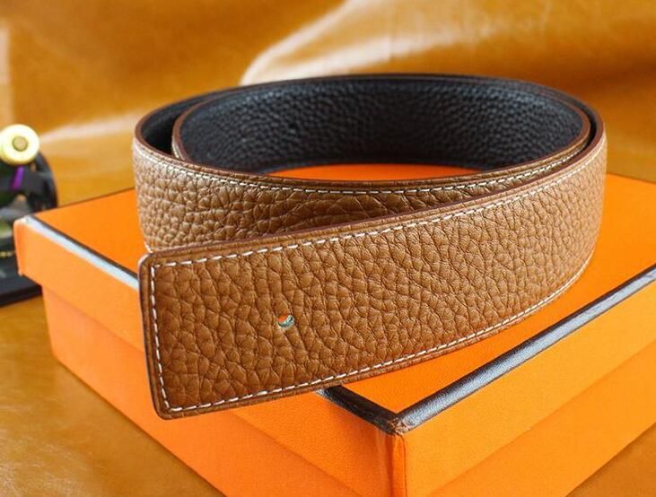 2017 Hot Fashion High Quality Leather Luxury Belt Men Smooth Buckle Belts For Men Best Brand ...