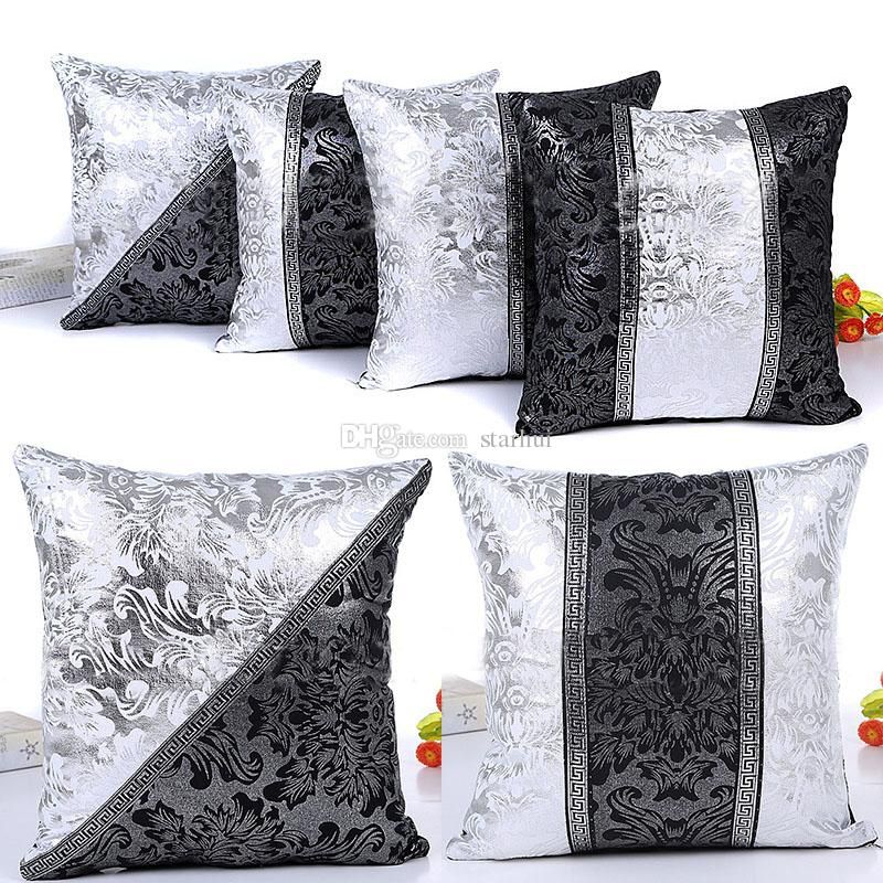 Christmas Pillow Case Black White Stitching Pillowcase Home Sofa Car Awesome Pillow Cover Stitching Christmas Pillow Case Black White Stitching Pillowcase Home Sofa Car Awesome Pillow Cover Stitching