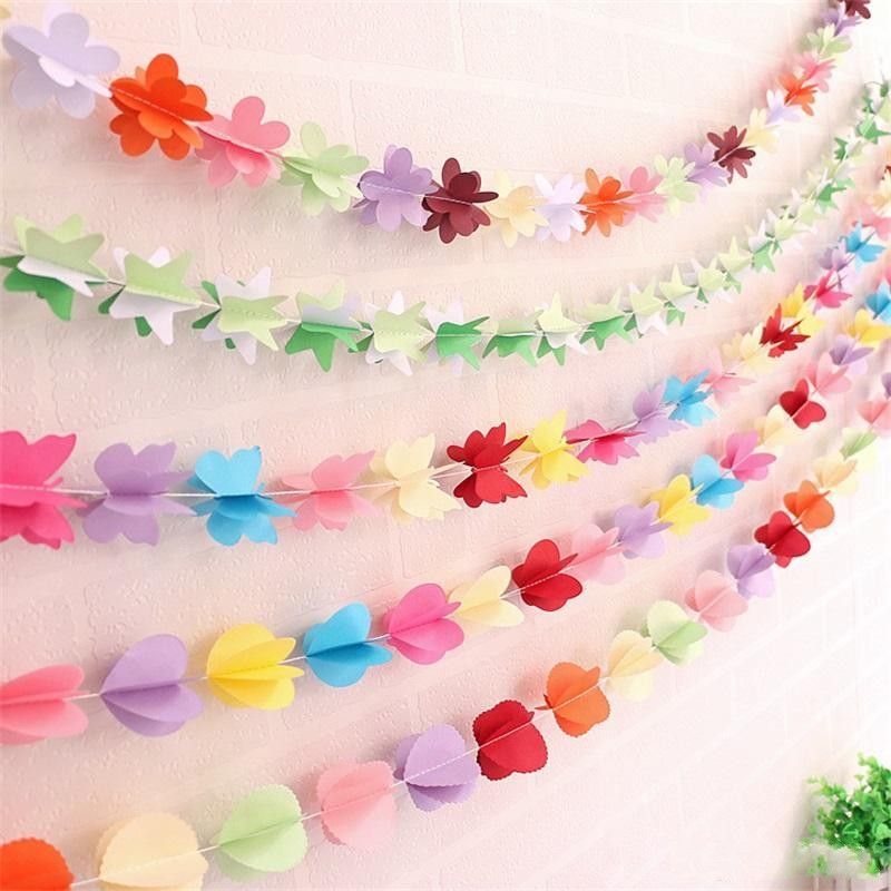 2019 high quality children room wall hanging garland paper banner paper banner