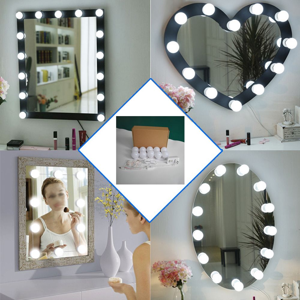 Compre 10 UNIDS Maquillaje Lámpara Para Espejo Delantero Cuarto De ... Compre 10 UNIDS Maquillaje Lámpara Para Espejo Delantero Cuarto De ...