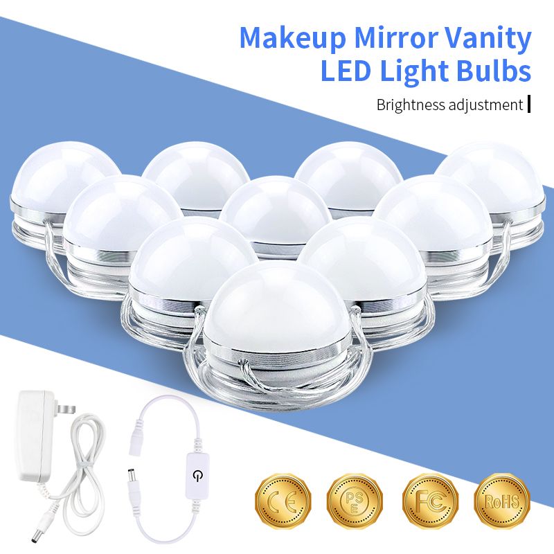 2018 Makeup Mirror Led Light Bulbs Healthy Beautiful Decoration Wall 2018 Makeup Mirror Led Light Bulbs Healthy Beautiful Decoration Wall Lamps Vanity Kit For Dressing Table 10 Bulb Ac85 265v From Dard