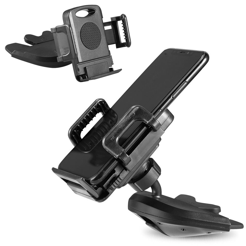 2020 Car Mount CD Slot Phone Holder Adjustable 360 Degree Three Side