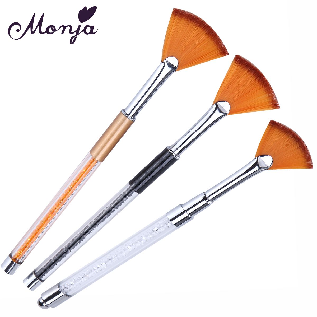 1Pcs Nail Art Rhinestone Fan Brush Gel Polish Tips 3D Design Decor Gradual Coating Painting Drawing Dust Cleaning Remove Pen 1Pcs Nail Art Rhinestone Fan Brush Gel Polish Tips 3D Design Decor Gradual Coating Painting Drawing Dust Cleaning Remove Pen
