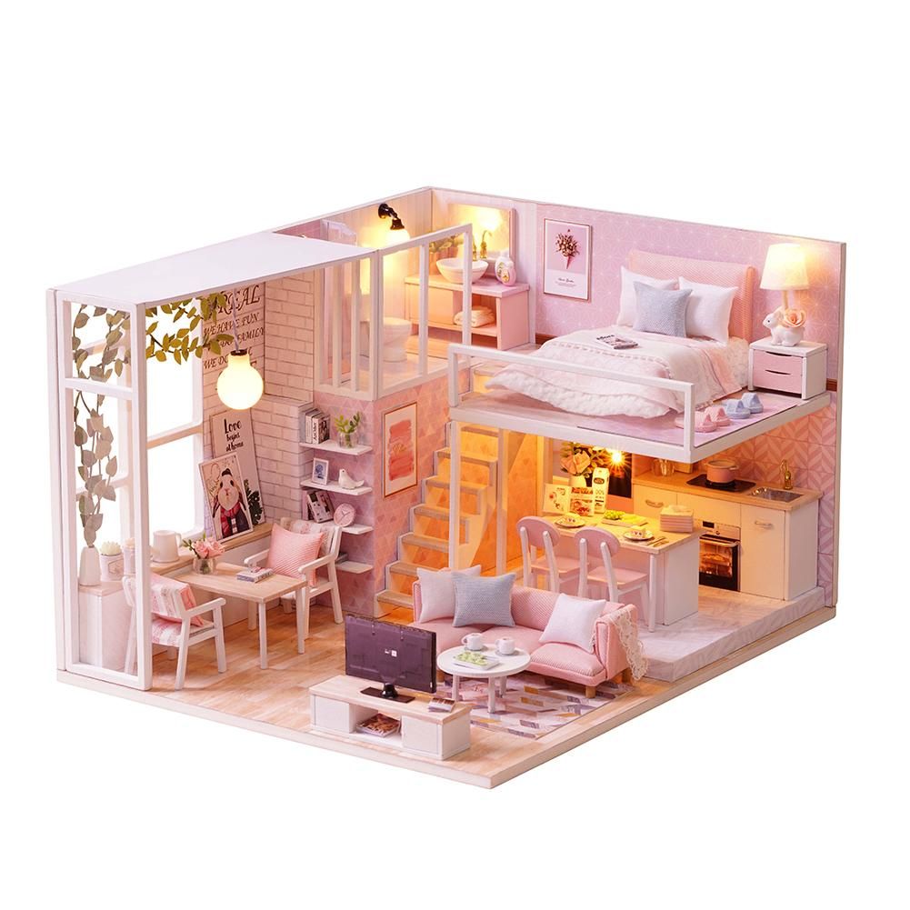 Acquista Mobili Casa Di Bambole Fai Da Te Miniature 3d Miniaturas In