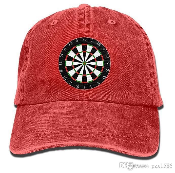 pzx men women classic denim dartboard template adjustable baseball
