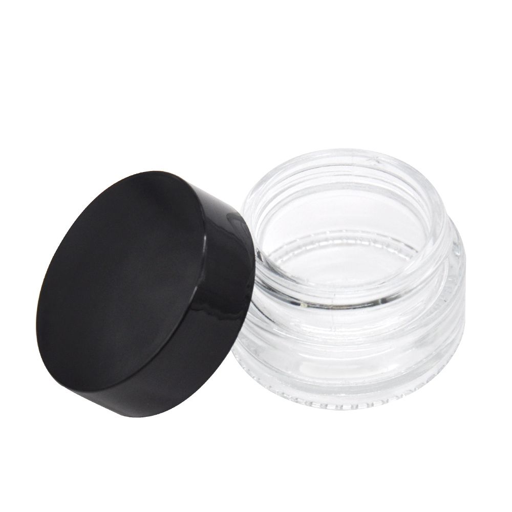 15 Ml Transpa Glass Airtight Stash Jar Middle Size Portable Vacuum Seal Wax Oil Herb Storage Waterproof Container