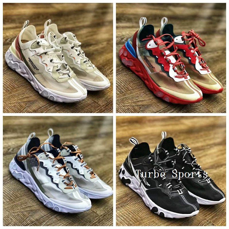 mit Box, 2018 neue UNDERCOVER x Kommende React Element 87 Pack weiß epische Sneakers Marke Mens Trainer Designer Laufschuhe zapatos size7 11 mit Box, 2018 neue UNDERCOVER x Kommende React Element 87 Pack weiß epische Sneakers Marke Mens Trainer Designer Laufschuhe zapatos size7 11