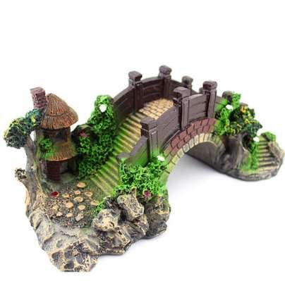 Aquarium Decoration Bridge Rockery Fake Rock Bridge Landscape