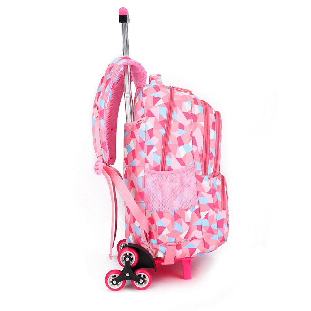 Vbiger Little Girl Wheeled Backpack Adorable Daypack Large Capacity