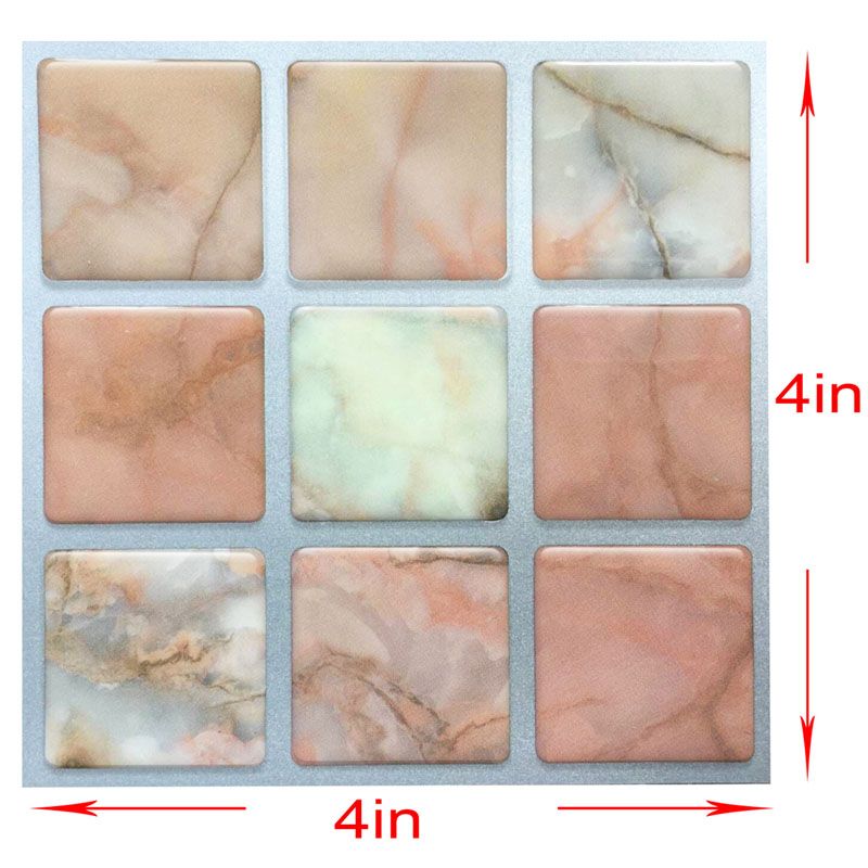 High Quality Square Flat Mirror Mosaic Tiles Kitchen Bathroom Wall 3d Wallpaper Glow In Dark Sticker
