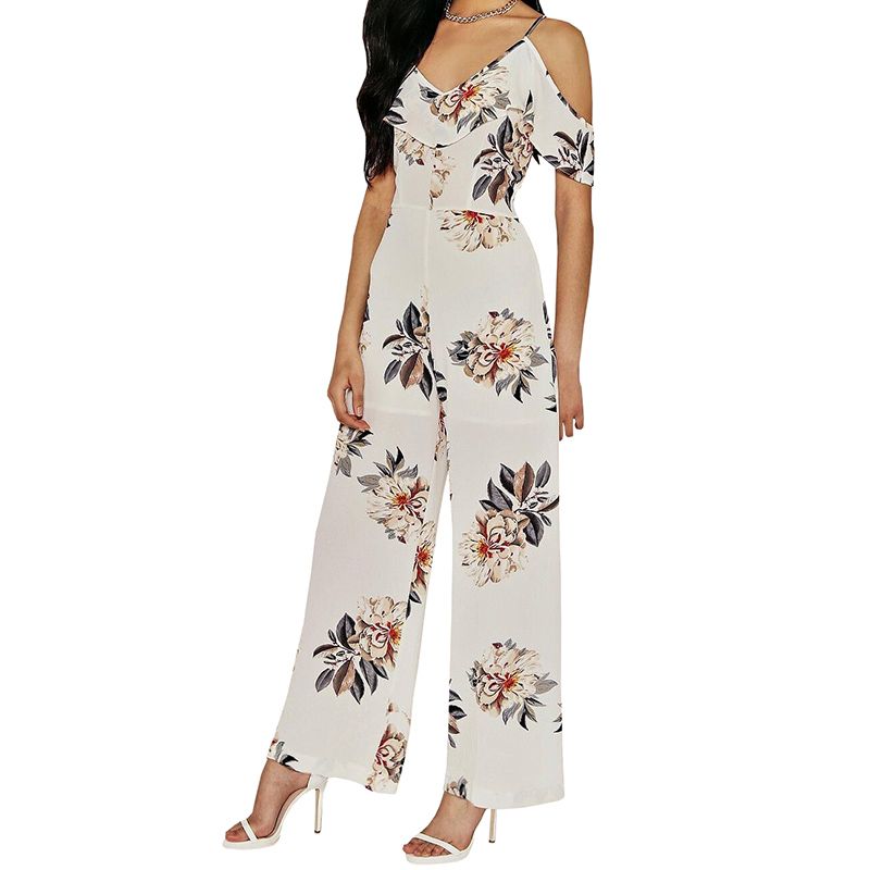 women's wide leg romper jumpsuit